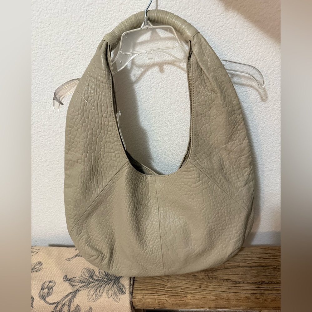 Anthropologie Pebbled Leather Slouchy Shoulder Bag NWT